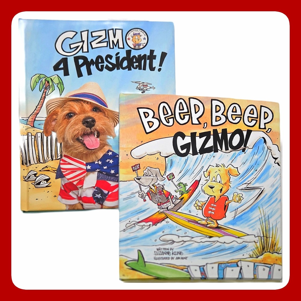 Suzanne Kline Signed Autographed Kids Book Set - Gizmo 4 President Beep Hardcove